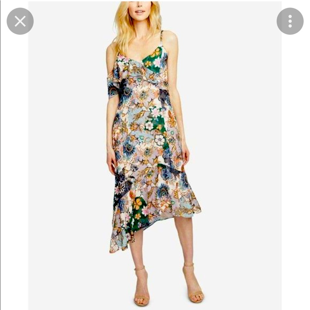 RACHEL Rachel Roy Asymmetrical Floral Dress, Size 0
